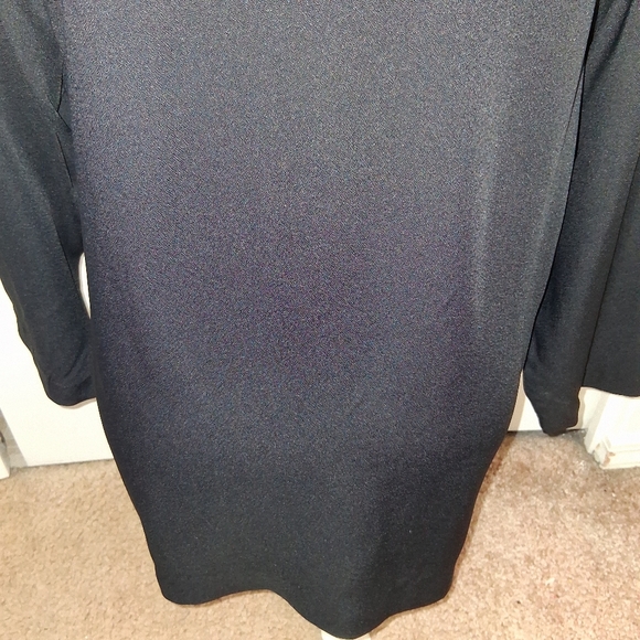 Women's Black Open Front Jacket - Picture 6 of 12